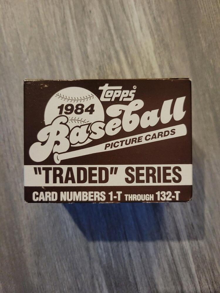 TOPPS 1984 Traded Series Baseball Card Box 1-T Thru 132-T